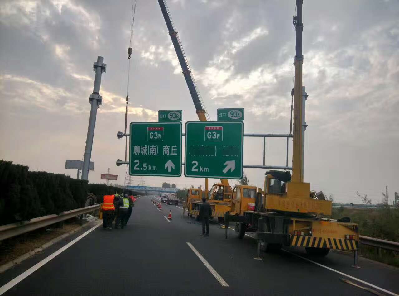 天津天津高速公路标志牌施工案例