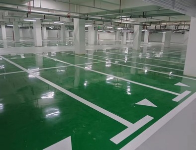 天津天津小区停车场标线
